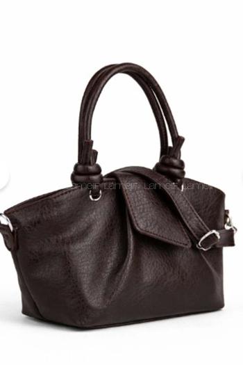 Lamelif Paris Kadın Pase Soft Deri Askılı Çanta Acı Kahve