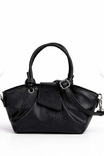 Lamelif Paris Kadın Pase Soft Deri Askılı Çanta Siyah