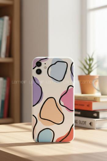 Lamelif  ıPhone 11 Palet Baskılı Telefon Kılıfı