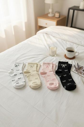 Lamelif 4lü Fiyonk Puanlı Çorap