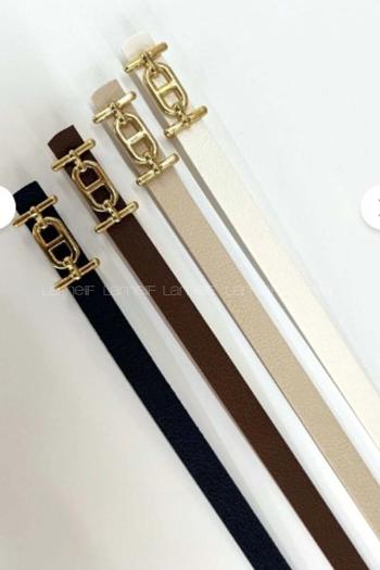 Lamelif  4 lü Gold Tokalı İnce Kemer, Pantolon Kemeri, Gömlek Kemeri, Ceket Kemeri