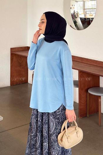 Lamelif Basic Sweat Bebe Mavisi