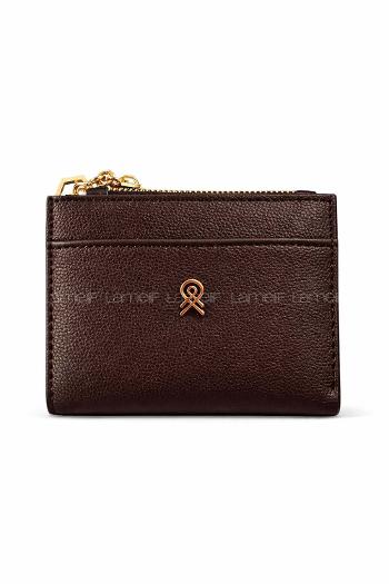 Lamelif Gold Aksesuarlı Cüzdan Acı Kahve