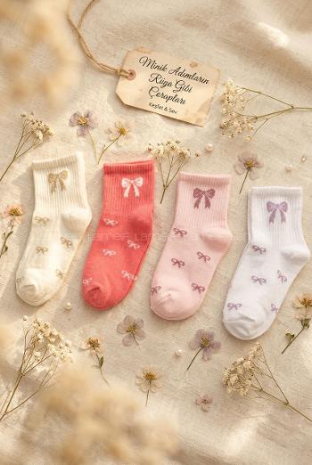 Lamelif 4lü Fiyonk Çoçuk Çorap