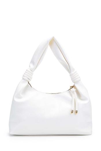 Lamelif  BURBİE Düğüm Detaylı El ve Omuz Kadın Çantası Beyaz