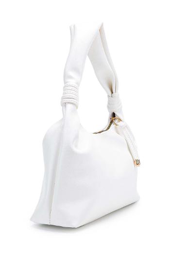Lamelif  BURBİE Düğüm Detaylı El ve Omuz Kadın Çantası Beyaz