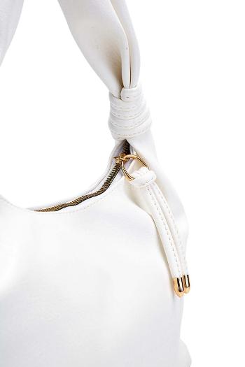 Lamelif  BURBİE Düğüm Detaylı El ve Omuz Kadın Çantası Beyaz