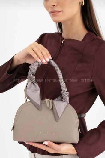 Mink With Zipper Skin Hand Bag Arm Bag Bag