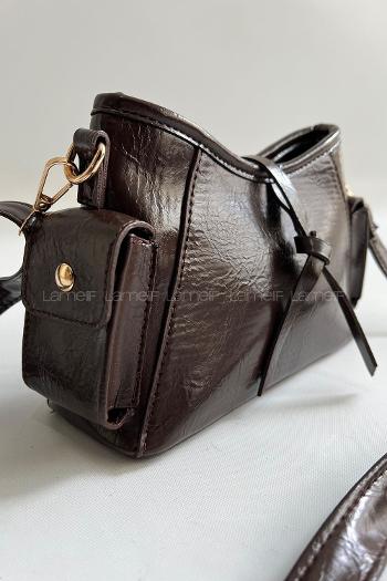 Bitter Brown Without Accessories Skin Hand Bag Arm Bag Bag