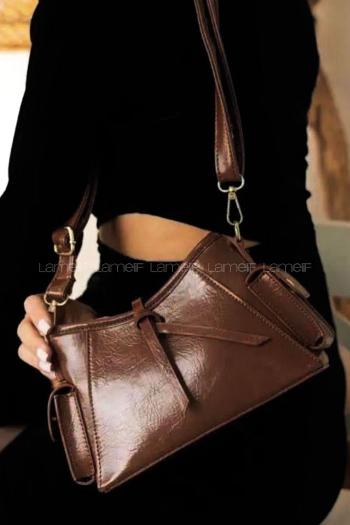Bitter Brown Without Accessories Skin Hand Bag Arm Bag Bag