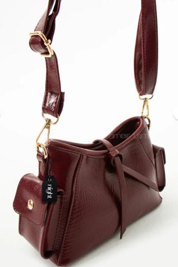 Claret Red Without Accessories Skin Hand Bag Arm Bag Bag