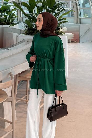 Emerald Green Crew Neck Long Arm Sweatshirt