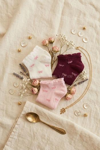 Lamelif 3lü Fiyonk Patik Çorap