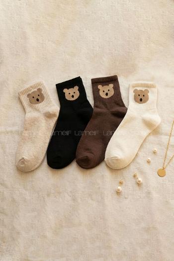 Lamelif 4lü Ayı Kolej Çorap
