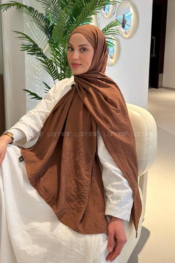 Lamelif Comfort Pamuk Şal Badem