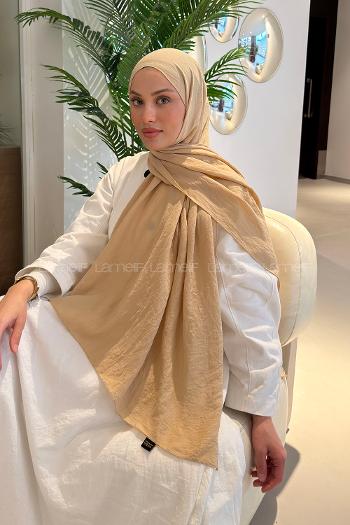 Lamelif Comfort Pamuk Şal Koyu Bej