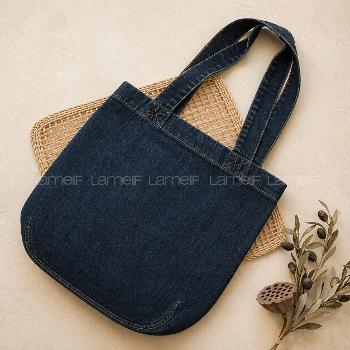 Lamelif Kadın Kot Günlük Spor El Ve Omuz Çantası Koyu Renk