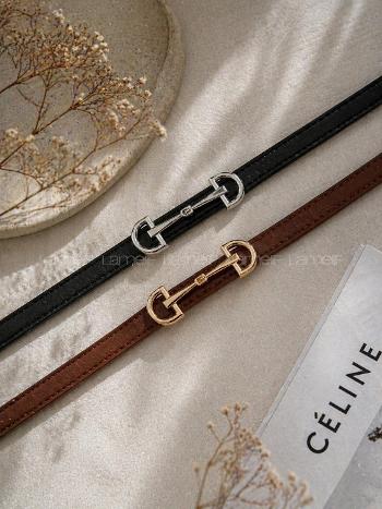 Lamelif 2 li Kadın Massimo Uzun Tokalı İnce Ceket Gömlek Elbise Kemeri