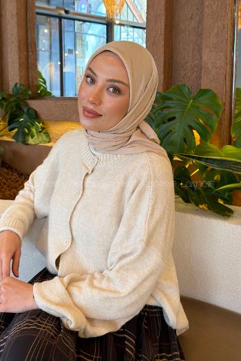 Lamelif Bambu Eşarp Koyu Taş