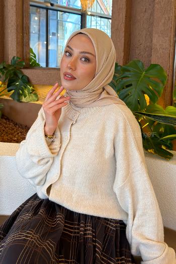 Lamelif Bambu Eşarp Koyu Taş