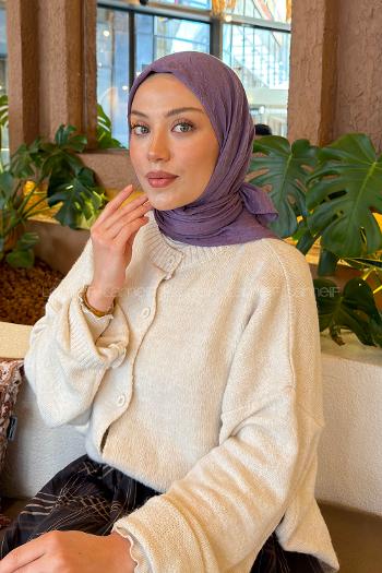 Lamelif Bambu Eşarp Lila