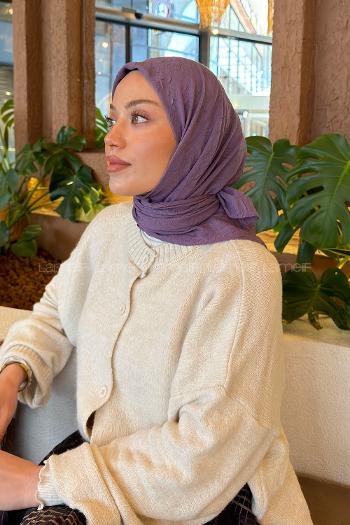 Lamelif Bambu Eşarp Lila