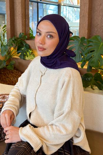 Lamelif Bambu Eşarp Mor