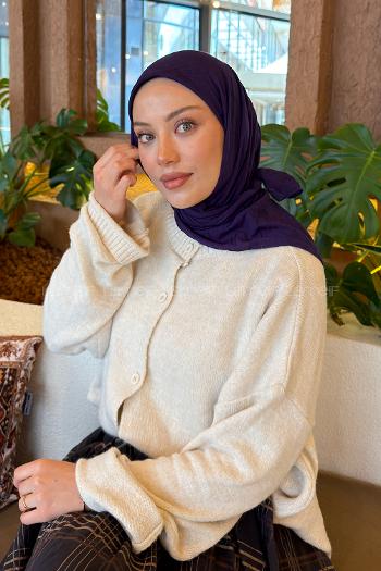 Lamelif Bambu Eşarp Mor