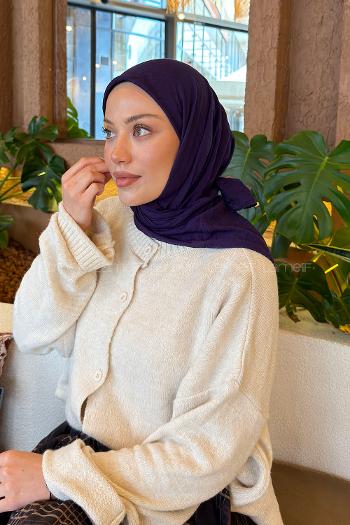 Lamelif Bambu Eşarp Mor