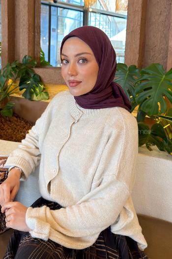 Lamelif Bambu Eşarp Mürdüm