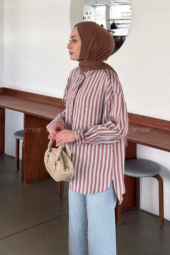 Rose Shirt Collar Long Arm Tensel Shirt