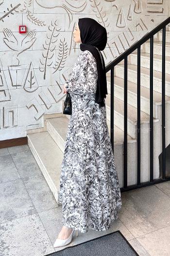 Lamelif Katleya Elbise Siyah