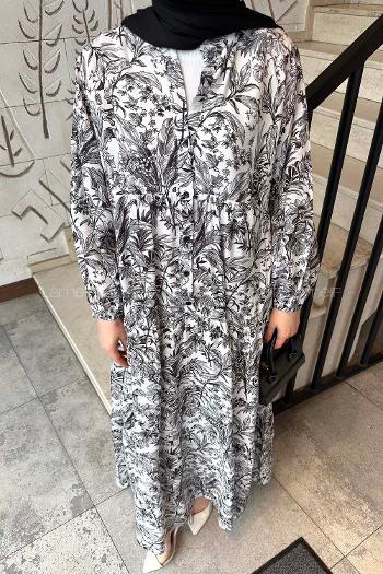 Lamelif Katleya Elbise Siyah