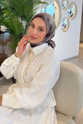 Lamelif Batik Desen Soft Eşarp Koyu Yeşil