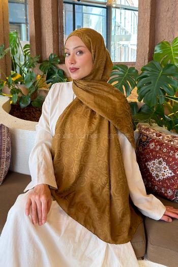Oil Green Cotton Fabric Printed Shawl