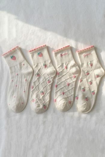 Ecru Pink Sock