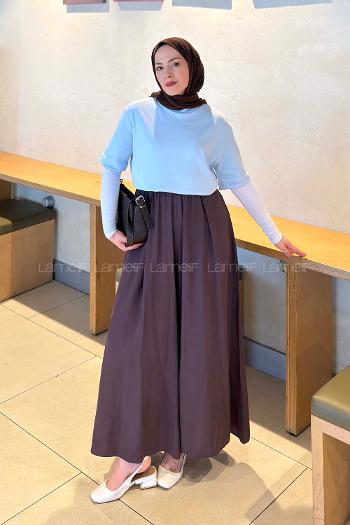 Lamelif Kısa Kol Basic T-shirt Bebe Mavisi