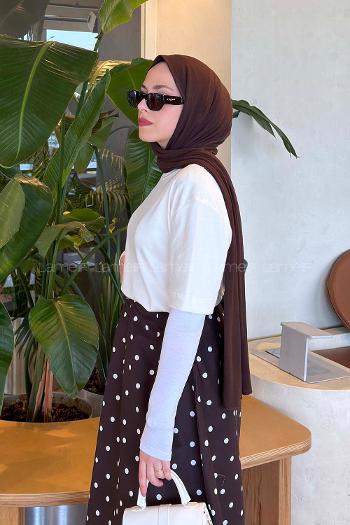 Lamelif Kısa Kol Basic T-shirt Beyaz