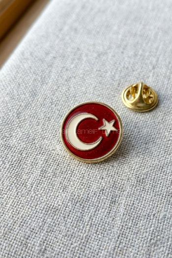 lamelif Cumhuriyet Bayrak Demir Rozet