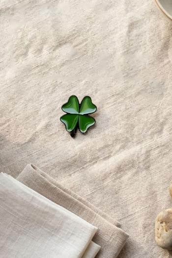 Water Green Iron Brooch