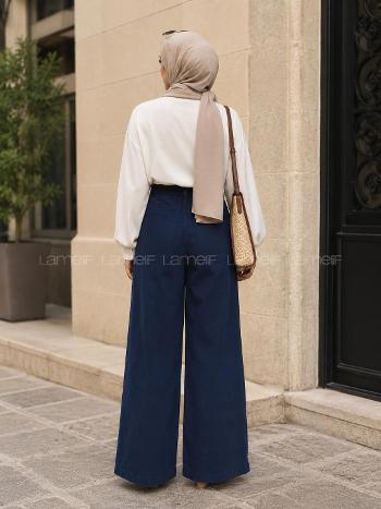 Lamelif Kadın Keten Gabardin Mihra Pantolon