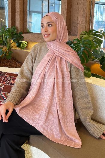 Candy Pink Cotton Fabric Printed Shawl