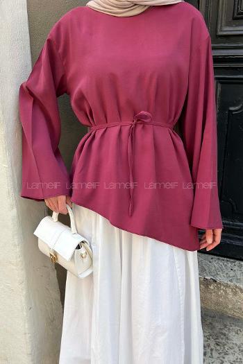 Claret Red Crew Neck Long Arm Ayrobin Shirt
