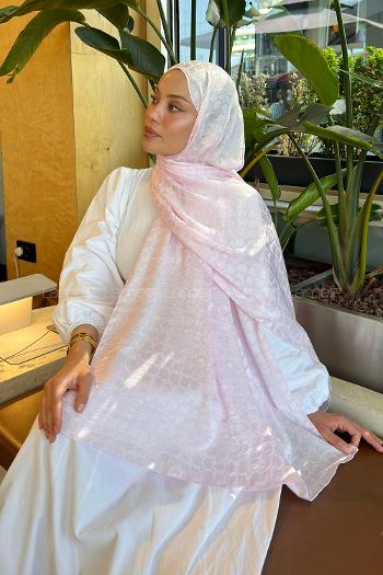 Candy Pink Cotton Fabric Printed Shawl