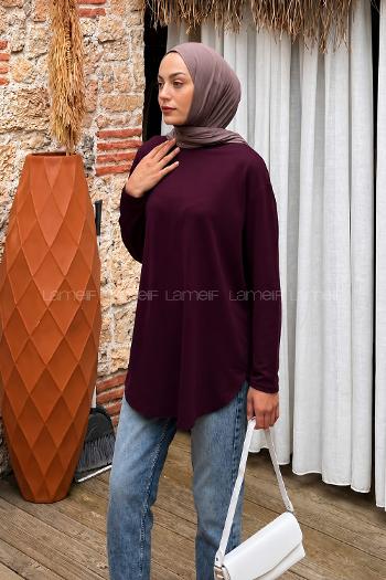 Lamelif Basic Sweat Mürdüm