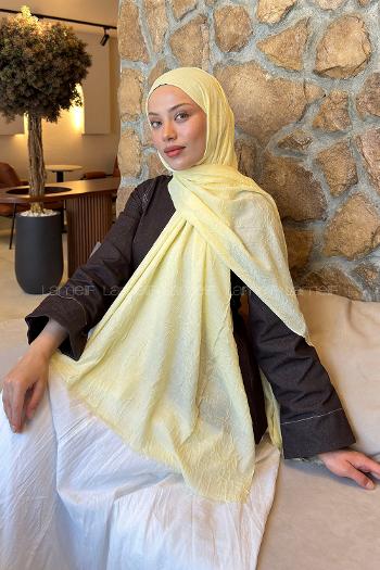 Lamelif Bambu Şal Sarı