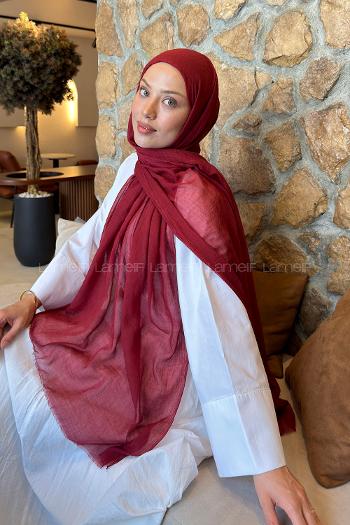 Lamelif  Konfor  Şal Bordo