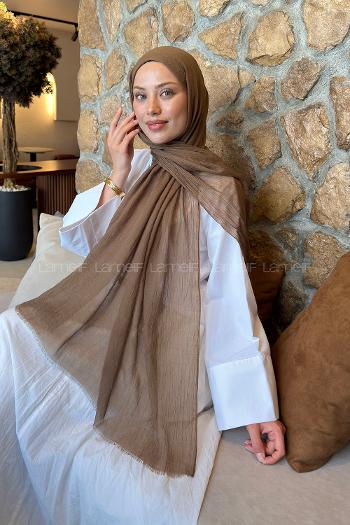 Lamelif  Konfor  Şal Koyu Bronz