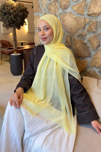 Lamelif  Konfor  Şal Sarı
