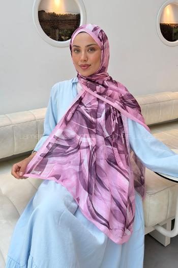 Lamelif Brush Desen Soft Şal Şeker Pembe